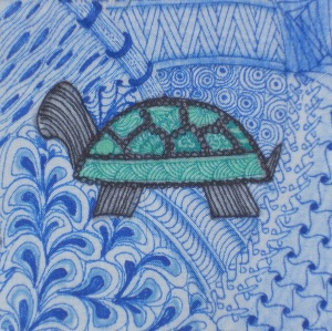 Zentangle turtle